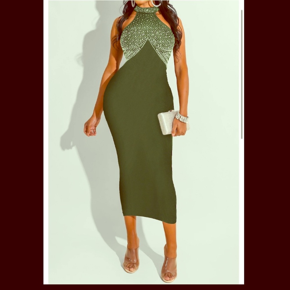 Elegant & sexy tight and stretchy midi dress!